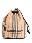 Burberry Nova Check Bucket Bag Brown