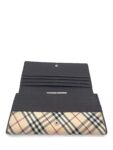 Burberry Nova Check Long Flap Wallet Beige Brown