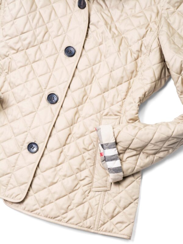 Burberry Nova Check Quilted Jacket Beige