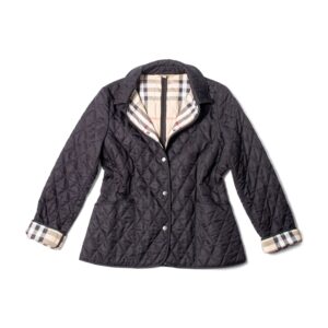 Burberry Nova Check Quilted Jacket Black