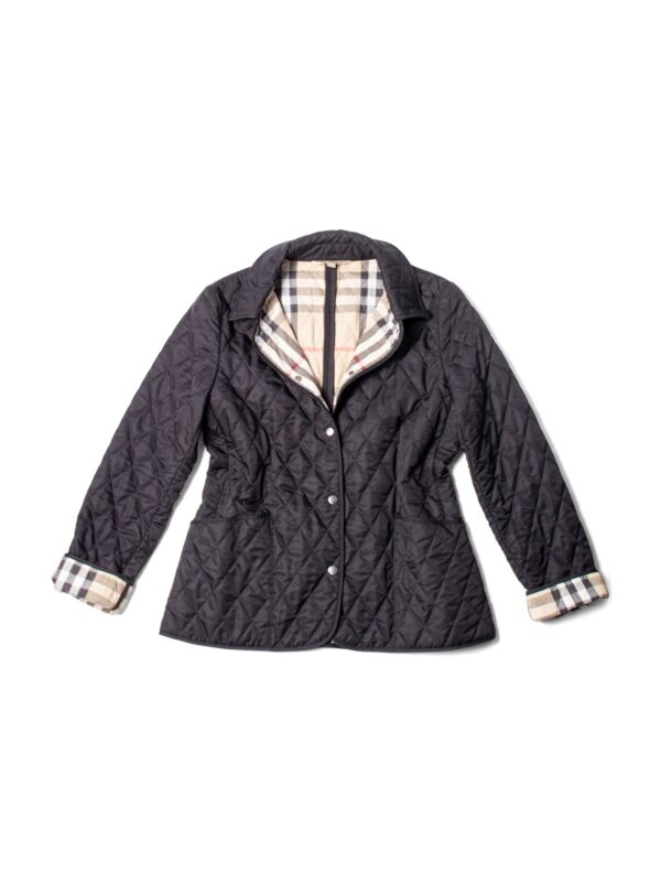 Burberry Nova Check Quilted Jacket Black
