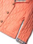 Burberry Nova Check Quilted Jacket Orange