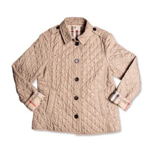 Burberry Nova Check Quilted Jacket Taupe