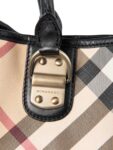 Burberry Nova Check Top Handle Shopper Bag Beige