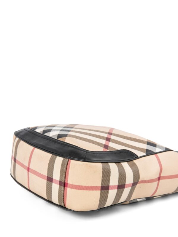 Burberry Nova Check Top Handle Shopper Bag Beige