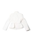 Burberry Quilted Belted Jacket White