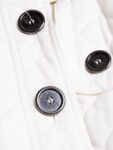 Burberry Quilted Belted Jacket White
