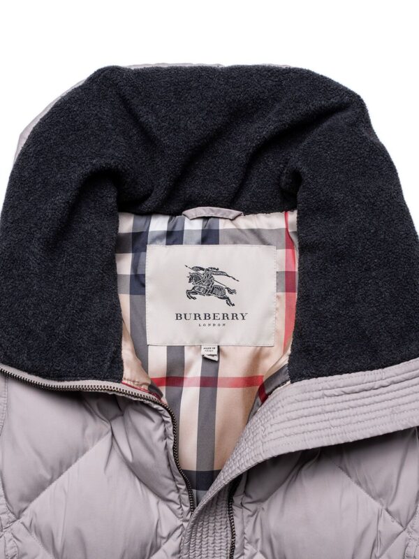 Burberry Quilted Down Novacheck Vest Taupe