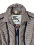 Burberry Quilted Leather Fitted Coat Taupe