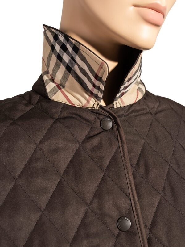 Burberry Quilted Nova Check Jacket Brown