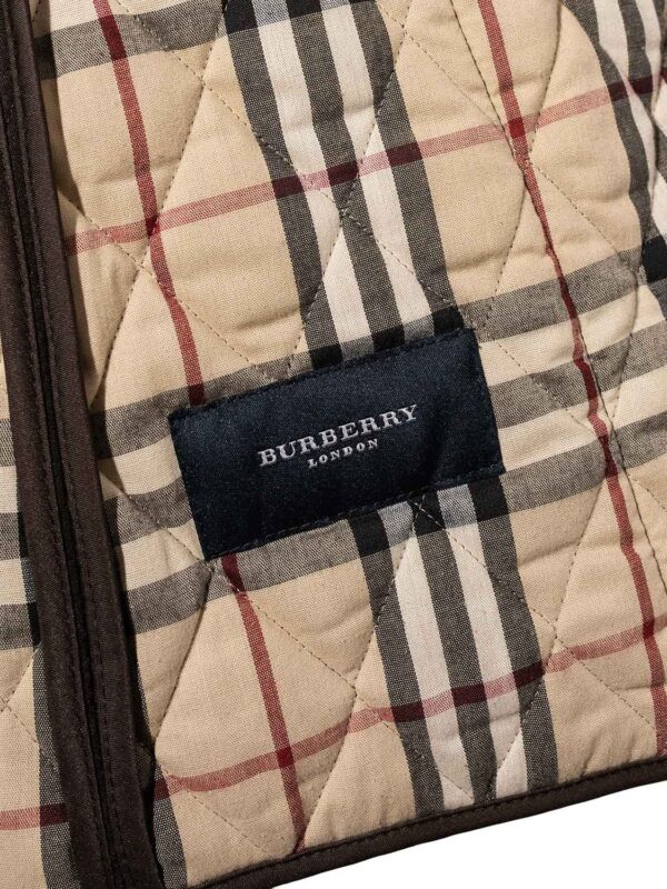 Burberry Quilted Nova Check Jacket Brown
