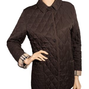 Burberry Quilted Nova Check Jacket Brown