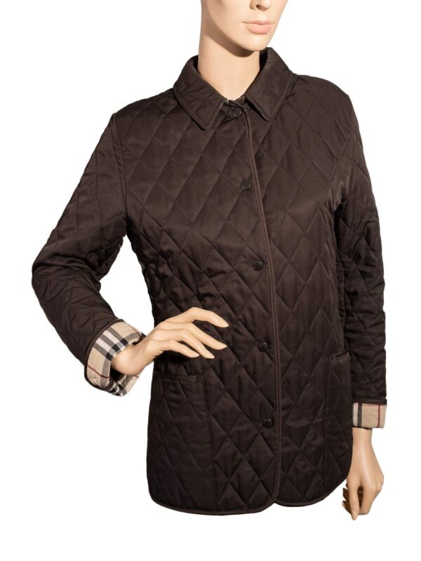 Burberry Quilted Nova Check Jacket Brown