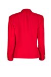Burberry - Red Gold Button Blazer Sz 6