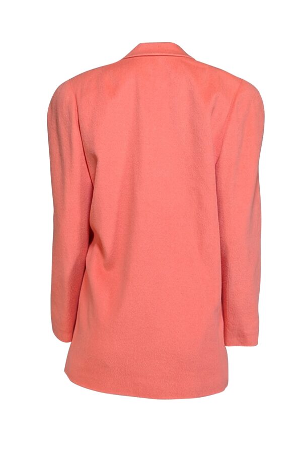 Burberry - Salmon Pink Wool Blend Blazer Sz 10