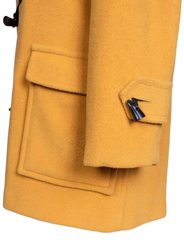 Burberry Wool Hooded Duffle Coat Yellow