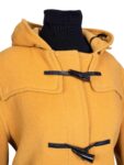 Burberry Wool Hooded Duffle Coat Yellow