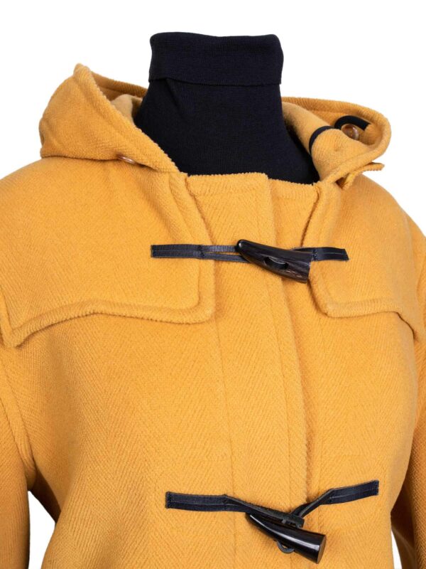 Burberry Wool Hooded Duffle Coat Yellow