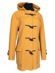 Burberry Wool Hooded Duffle Coat Yellow