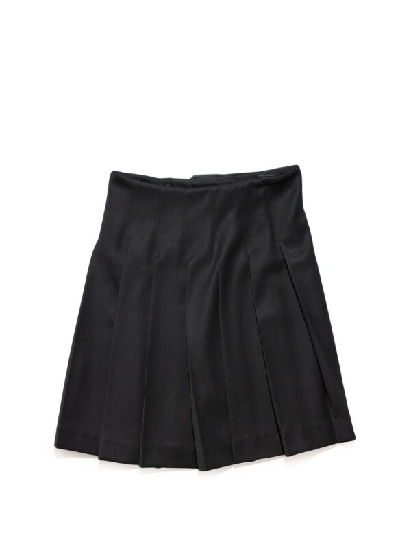 Burberry Wool Wrap Skirt Black