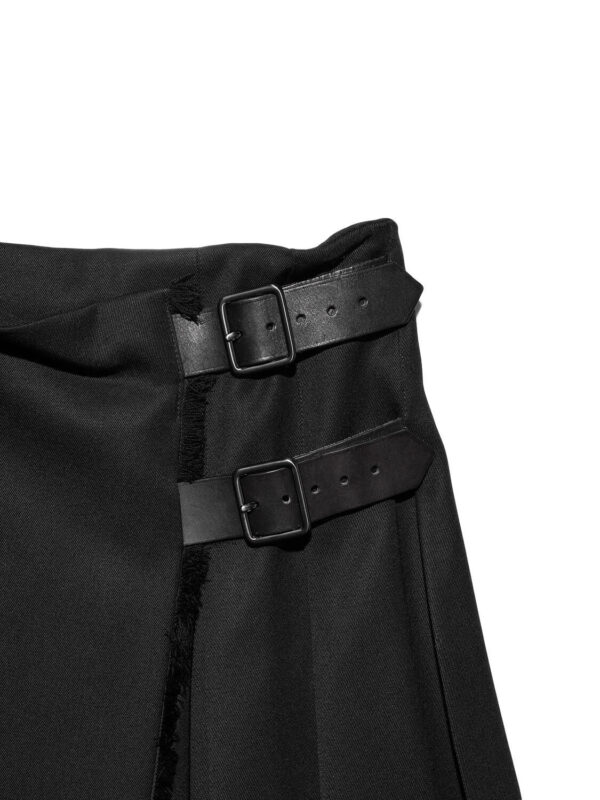 Burberry Wool Wrap Skirt Black