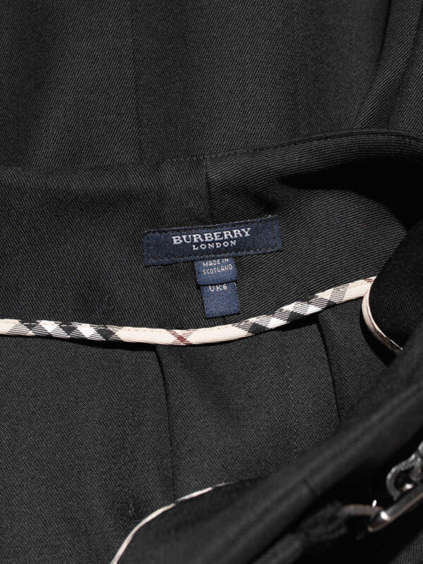 Burberry Wool Wrap Skirt Black