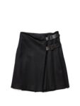 Burberry Wool Wrap Skirt Black