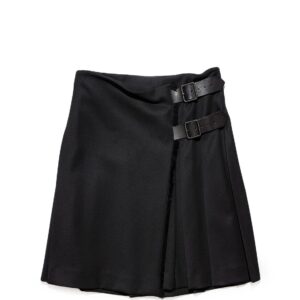 Burberry Wool Wrap Skirt Black