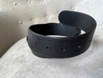 Gucci GG 2015 Re edition Marmont Black Wide Leather Belt with Gold Buckle