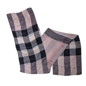 Burberry - Pink, Beige, & Black Plaid Scarf