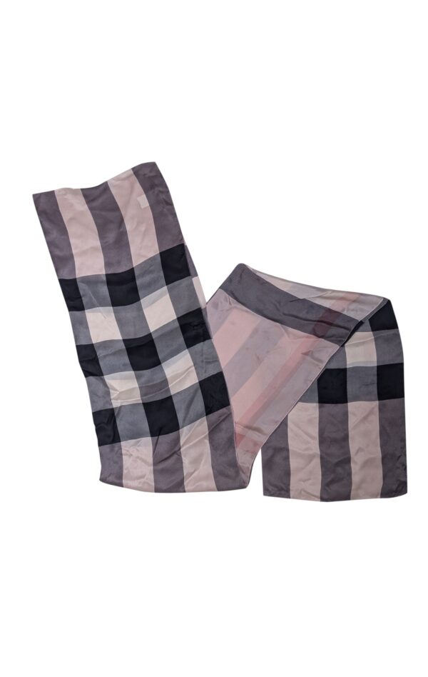 Burberry - Pink, Beige, & Black Plaid Scarf