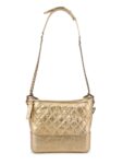 CHANEL Aged Calfskin Quilted Leather Medium Gabrielle Messenger Bag Gold