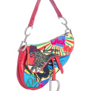 Christian Dior Collectible Rasta Mania Saddle Bag Multicolor