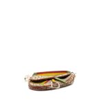 Dior Vintage Saddle Bag Canvas/ Leather Multicolour