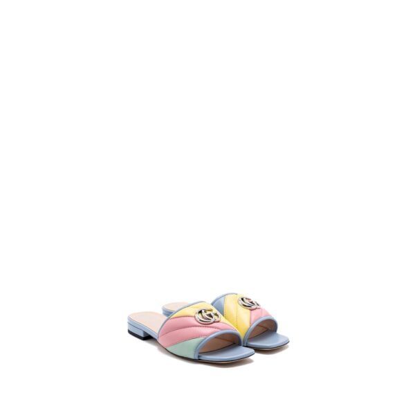 Gucci Size 37 Marmont Sandals Multicolour SHW
