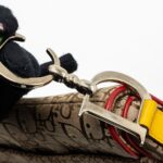 Dior Vintage Saddle Bag Canvas/ Leather Multicolour