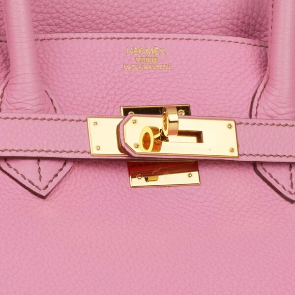 Top Quality Hermes Birkin 35 Bubblegum Togo Gold Hardware