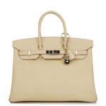 Top Quality Hermes Birkin 35 Parchemin Epsom Palladium Hardware