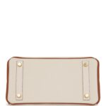 Hermes Special Order (HSS) Birkin 25 Craie and Gold Togo Brushed Gold Hardware
