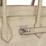 Top Quality Hermes Birkin 35 Beton Matte Alligator Palladium Hardware
