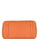 Top Quality Hermes Birkin 35 Orange H Togo Gold Hardware