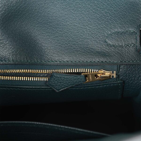 Hermes Birkin 25 Vert Cypress Matte Alligator and Togo Touch Gold Hardware