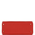 Top Quality Hermes Kelly Retourne 28 Rouge Casaque Togo Gold Hardware