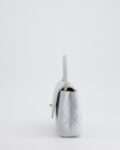 Chanel Pale Blue Extra Mini Coco Top Handle Bag in Caviar Leather with Champagne Gold Hardware