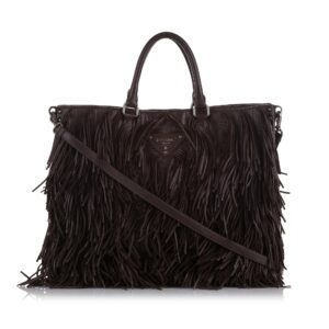 Prada Nappa Fringe Satchel (SHG-cqu8wr)