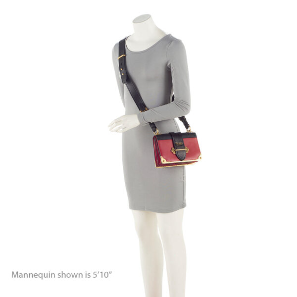 Prada Saffiano Leather Cahier Shoulder Bag (SHF-21606)