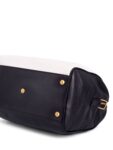Saint Laurent Leather Speedy Bag 30 Black White