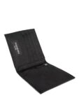 Saint Laurent Suede Logo Square Wallet Black