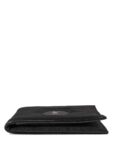 Saint Laurent Suede Logo Square Wallet Black