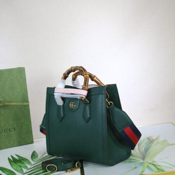 Gucci Diana Large Tote Bag Dark Green